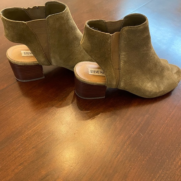 Steve Madden Suede Open-Toed Ankle Boot - Picture 3 of 5